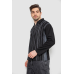 Кофта чоловіча на блискавці в смужку, колір чорний, 238R123 XXL, 52, XXL