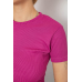 Футболка жіноча в рубчик, колір фуксія, 238R123-2 Ager, XS, 42, XS