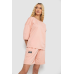 Костюм жіночий однотонний, колір персиковий, 238R116 Ager, XXL, 52, XXL