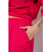 Костюм жіночий однотонний, колір малиновий, 238R116 Ager, XL, 50, XL