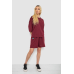Костюм жіночий однотонний, колір бордовий, 238R116 Ager, XXL, 52, XXL