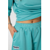 Костюм жіночий однотонний, колір оливковий, 238R116-1 Ager, XXL, 52, XXL