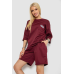 Костюм жіночий однотонний, колір бордовий, 238R116-1 Ager, XXL, 52, XXL