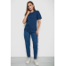 Футболка жіноча однотонна, колір синій, 238R112 Ager, XL, 50, XL