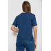 Футболка жіноча однотонна, колір синій, 238R112 Ager, XL, 50, XL