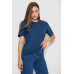 Футболка жіноча однотонна, колір синій, 238R112 Ager, XXL, 52, XXL
