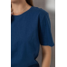 Футболка жіноча однотонна, колір синій, 238R112 Ager, XXL, 52, XXL