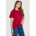 Футболка жіноча однотонна, колір бордовий, 238R112 Ager, XL, 50, XL