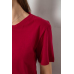 Футболка жіноча однотонна, колір бордовий, 238R112 Ager, XL, 50, XL