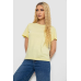 Футболка жіноча однотонна, колір лимонний, 238R111 Ager, XL, 50, XL