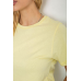 Футболка жіноча однотонна, колір лимонний, 238R111 Ager, XL, 50, XL