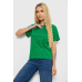 Футболка жіноча однотонна, колір зелений, 238R111 Ager, XL, 50, XL