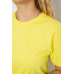 Футболка жіноча однотонна, колір жовтий, 238R111 Ager, XS, 42, XS