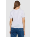 Футболка жіноча однотонна, колір білий, 238R111-1 Ager, XL, 50, XL