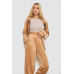 Спортивний костюм жіночий велюровий, колір темно-бежевий, 238R107 XXL