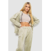 Спортивний костюм жіночий велюровий, колір світло-оливковий, 238R107-2 XXL, 52, XXL