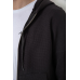 Кофта чоловіча на блискавці з капюшоном, колір чорний, 238R103 XXL, 52, XXL
