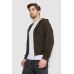 Кофта чоловіча на блискавці з капюшоном, колір хакі, 238R103-1 XL, 50, XL