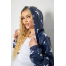 Вітровка жіноча з капюшоном, колір синій, 238R102 XL