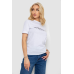 Футболка жіноча з принтом, колір білий, 238R01640 XXL, 52, XXL