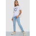 Футболка жіноча з принтом, колір білий, 238R01623 XL, 50, XL