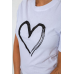 Футболка жіноча з принтом, колір білий, 238R01623 XL, 50, XL