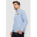 Сорочка чоловіча в клітинку, колір блакитний, 214R9030 XL, 50, XL