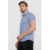Сорочка чоловіча з принтом, колір синій, 214R843 XXXL, 54, XXXL