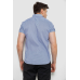 Сорочка чоловіча з принтом, колір синій, 214R843 XXXL, 54, XXXL