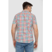 Сорочка чоловіча в клітку, колір молочний, 214R842 XL, 50, XL