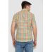 Сорочка чоловіча в клітку, колір жовтий, 214R842 XL, 50, XL