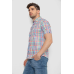 Сорочка чоловіча в клітку, колір білий, 214R842 XXL, 52, XXL