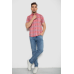 Сорочка чоловіча в смужку, колір рожевий, 214R841 XXXL, 54, XXXL