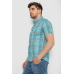 Сорочка чоловіча в смужку, колір м“ятний, 214R841 XXXL, 54, XXXL