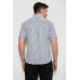 Сорочка чоловіча в смужку, колір біло-чорний, 214R835 7XL, 62, 7XL