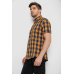 Сорочка чоловіча в клітку, колір коричневий, 214R834 XL, 50, XL