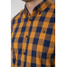 Сорочка чоловіча в клітку, колір коричневий, 214R834 XL, 50, XL