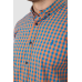 Сорочка чоловіча в клітку, колір помаранчевий, 214R832 XXL