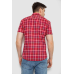 Сорочка чоловіча в клітку, колір червоний, 214R831 XXXL, 54, XXXL