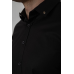 Сорочка чоловіча однотонна, колір чорний, 214R830 5XL, 58, 5XL