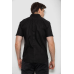 Сорочка чоловіча однотонна, колір чорний, 214R830 XXL, 52, XXL