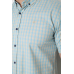 Сорочка чоловіча в клітинку, колір блакитний, 214R825 XL, 50, XL