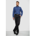 Сорочка чоловіча однотонна, колір синій, 214R817 XL, 50, XL