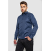 Сорочка чоловіча однотонна, колір синій, 214R816 XXL, 52, XXL