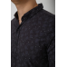 Сорочка чоловіча з принтом, колір чорний, 214R814 XL, 50, XL