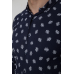 Сорочка чоловіча з принтом, колір синій, 214R807 XXL, 52, XXL