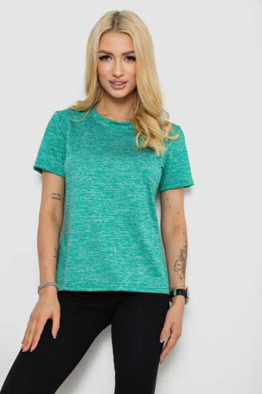 Футболка жіноча, колір зелений, 244R2220 XXL, 52, XXL