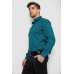 Сорочка чоловіча з довгим рукавом, колір зелений, 214R7470 5XL, 58, 5XL