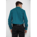 Сорочка чоловіча з довгим рукавом, колір зелений, 214R7470 6XL, 60, 6XL
