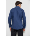 Сорочка чоловіча однотонна, колір синій, 214R7466 XL, 50, XL